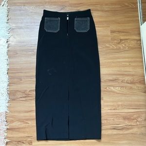 Equestrian vintage split down the middle skirt
